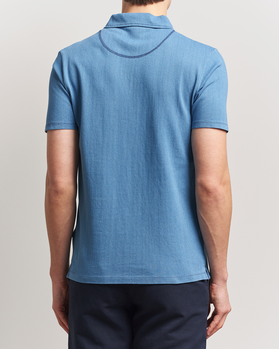 Herren | Poloshirts | Sunspel | Riviera Polo Shirt Mid Indigo Wash