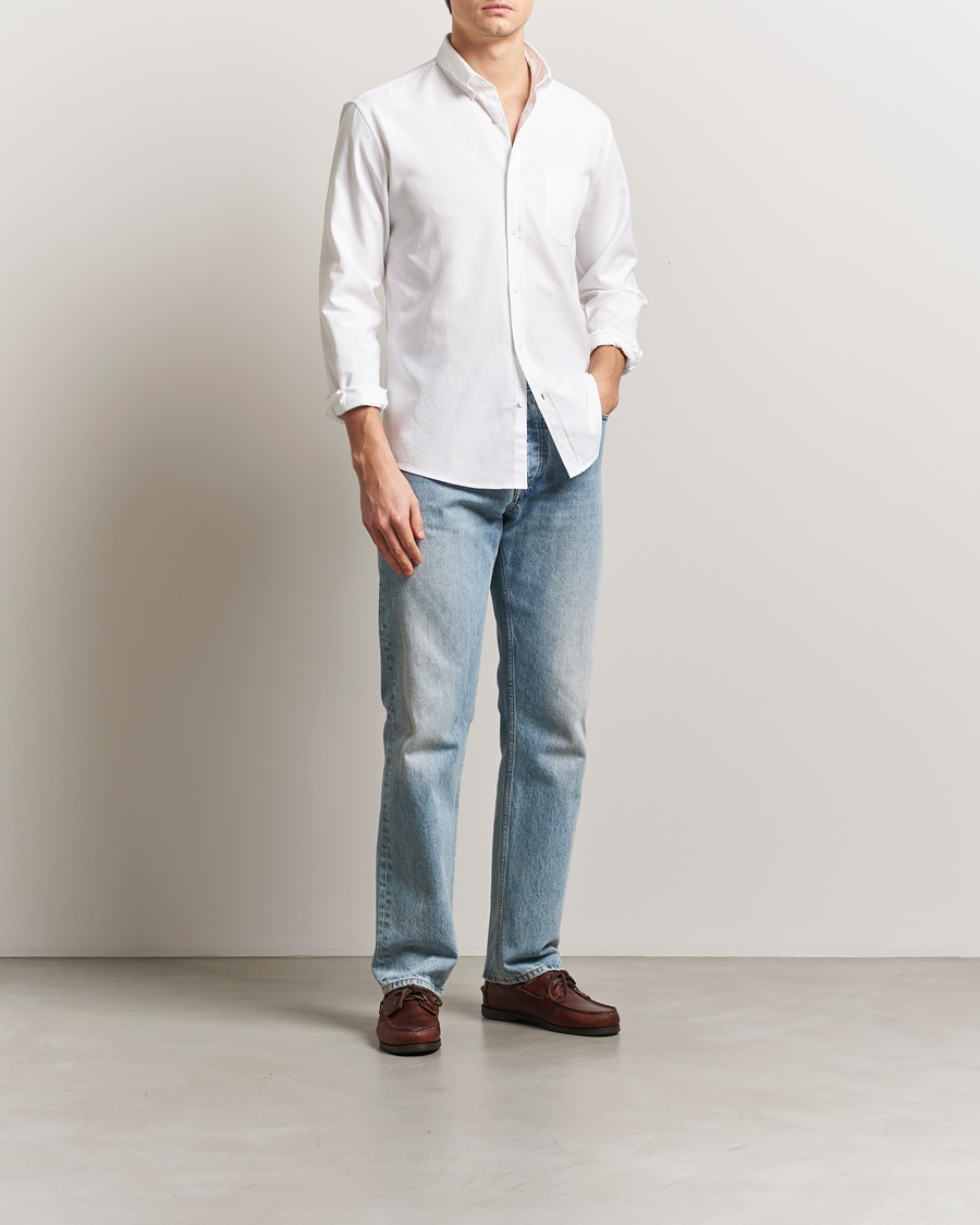 Herren | Hemden | Sunspel | Oxford Button Down Shirt White