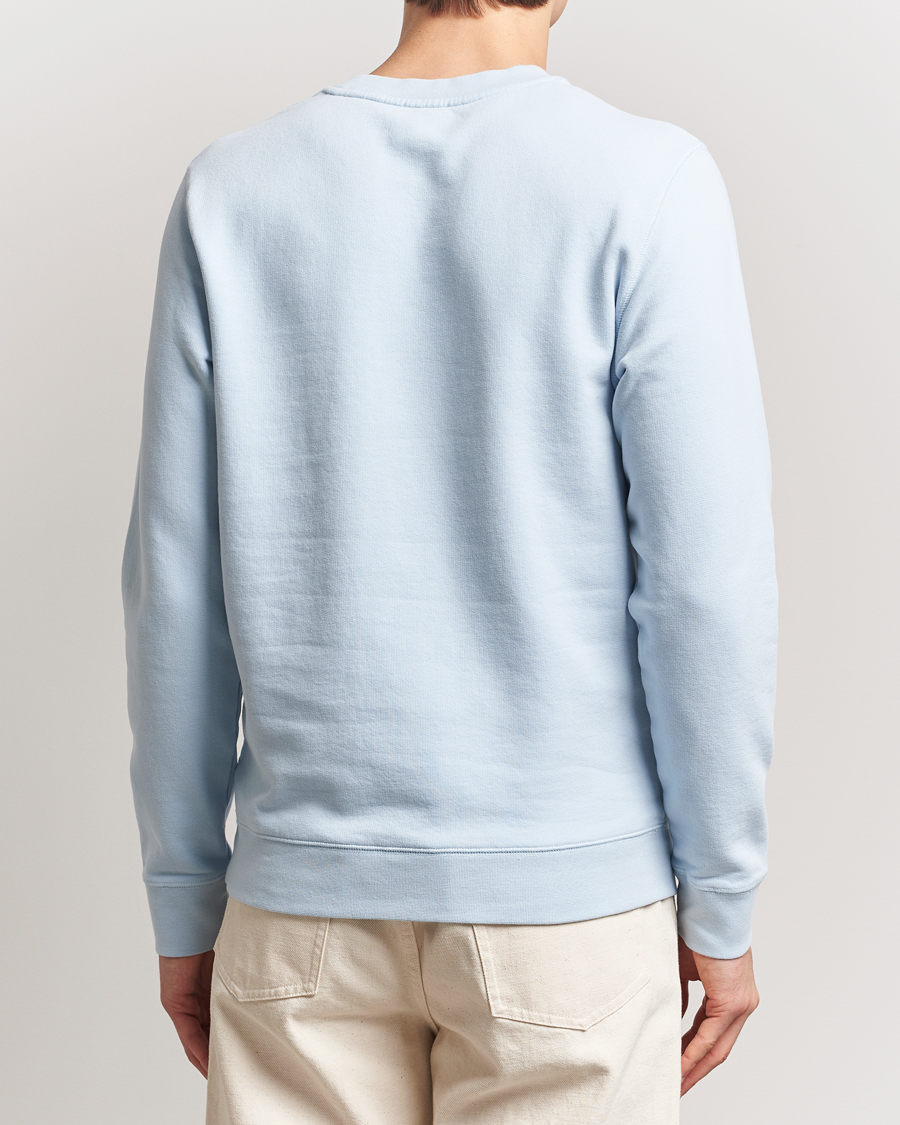 Herren | Pullover | Sunspel | Loopback Sweatshirt Blue Mist