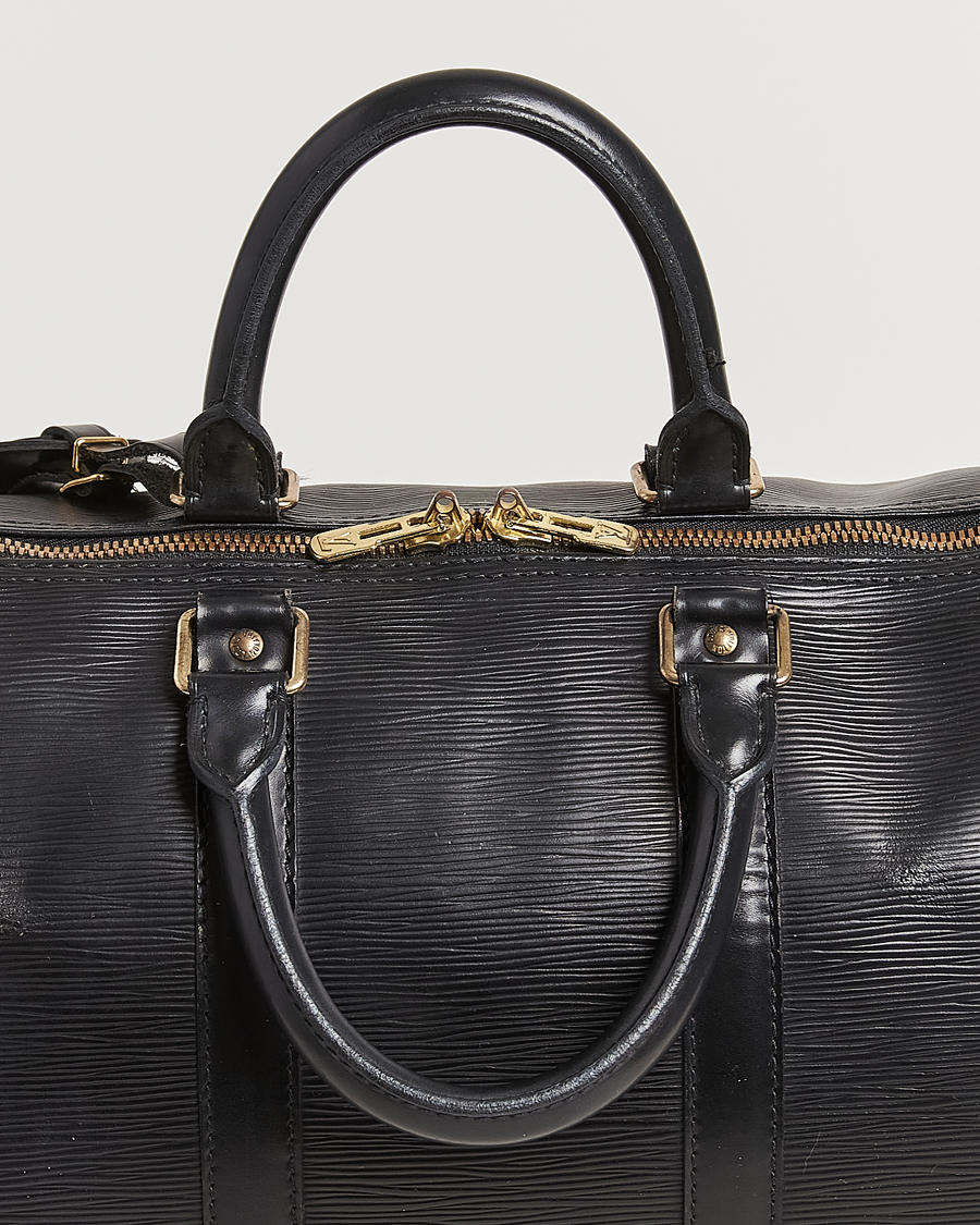 Herren | Louis Vuitton Pre-Owned Keepall 45 Epi Leather Bag Black | Louis Vuitton Pre-Owned | Keepall 45 Epi Leather Bag Black