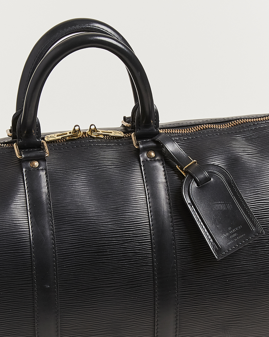 Herren | Louis Vuitton Pre-Owned Keepall 45 Epi Leather Bag Black | Louis Vuitton Pre-Owned | Keepall 45 Epi Leather Bag Black