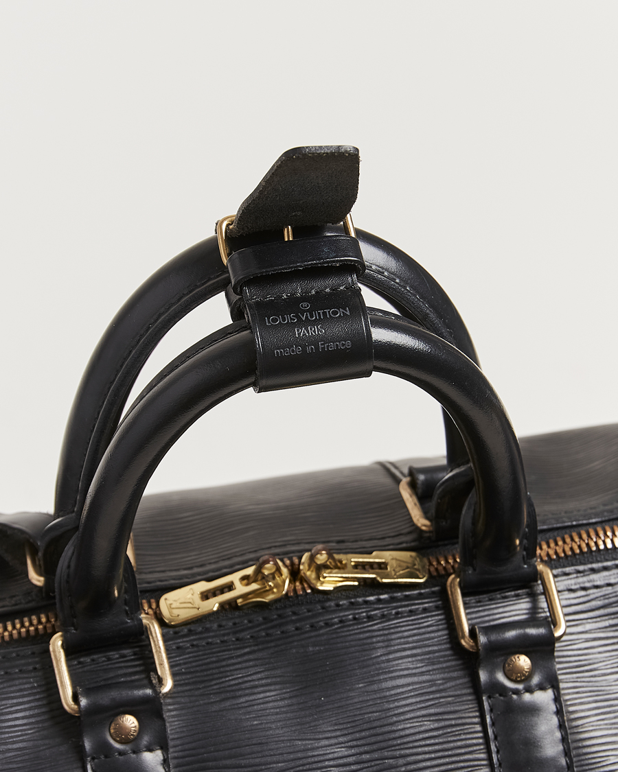 Herren | Louis Vuitton Pre-Owned Keepall 45 Epi Leather Bag Black | Louis Vuitton Pre-Owned | Keepall 45 Epi Leather Bag Black