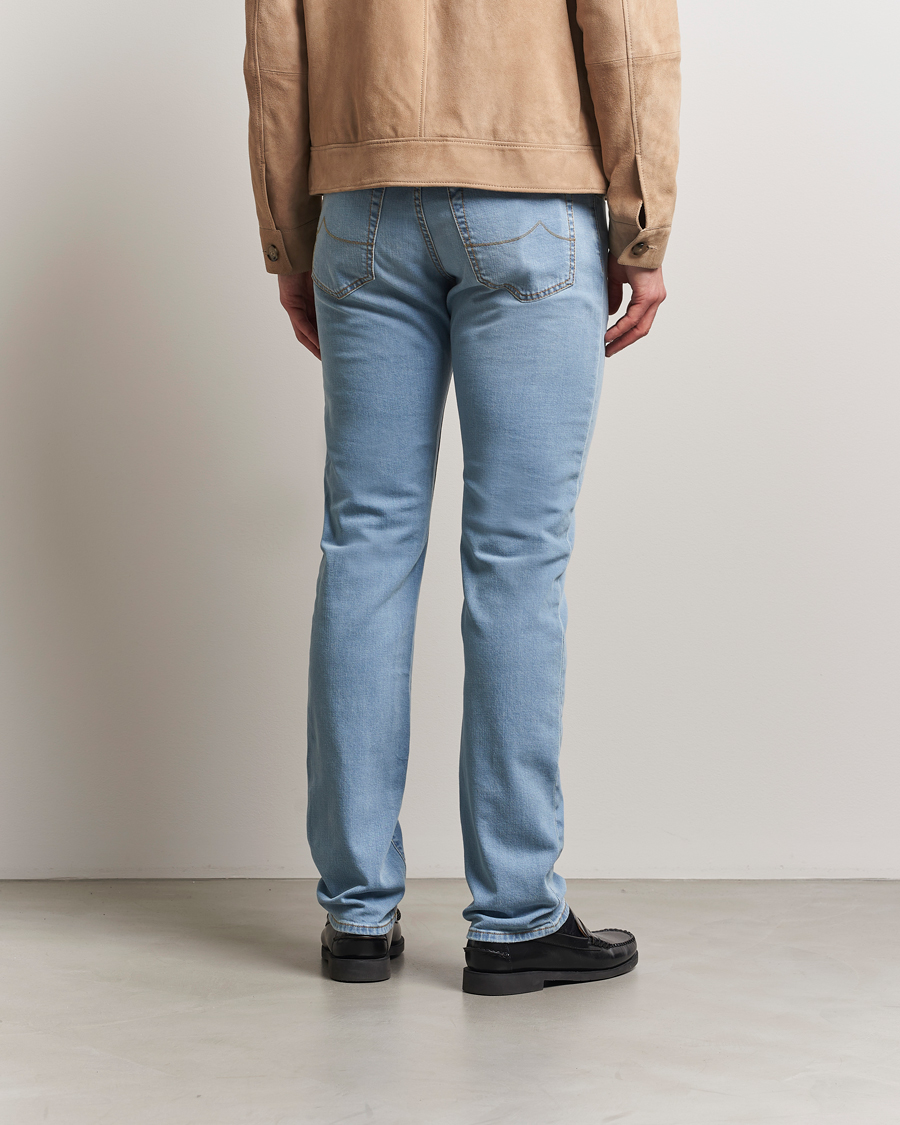 Herren | Jeans | Jacob Cohën | Bard Slim Fit Stretch Jeans Light Blue