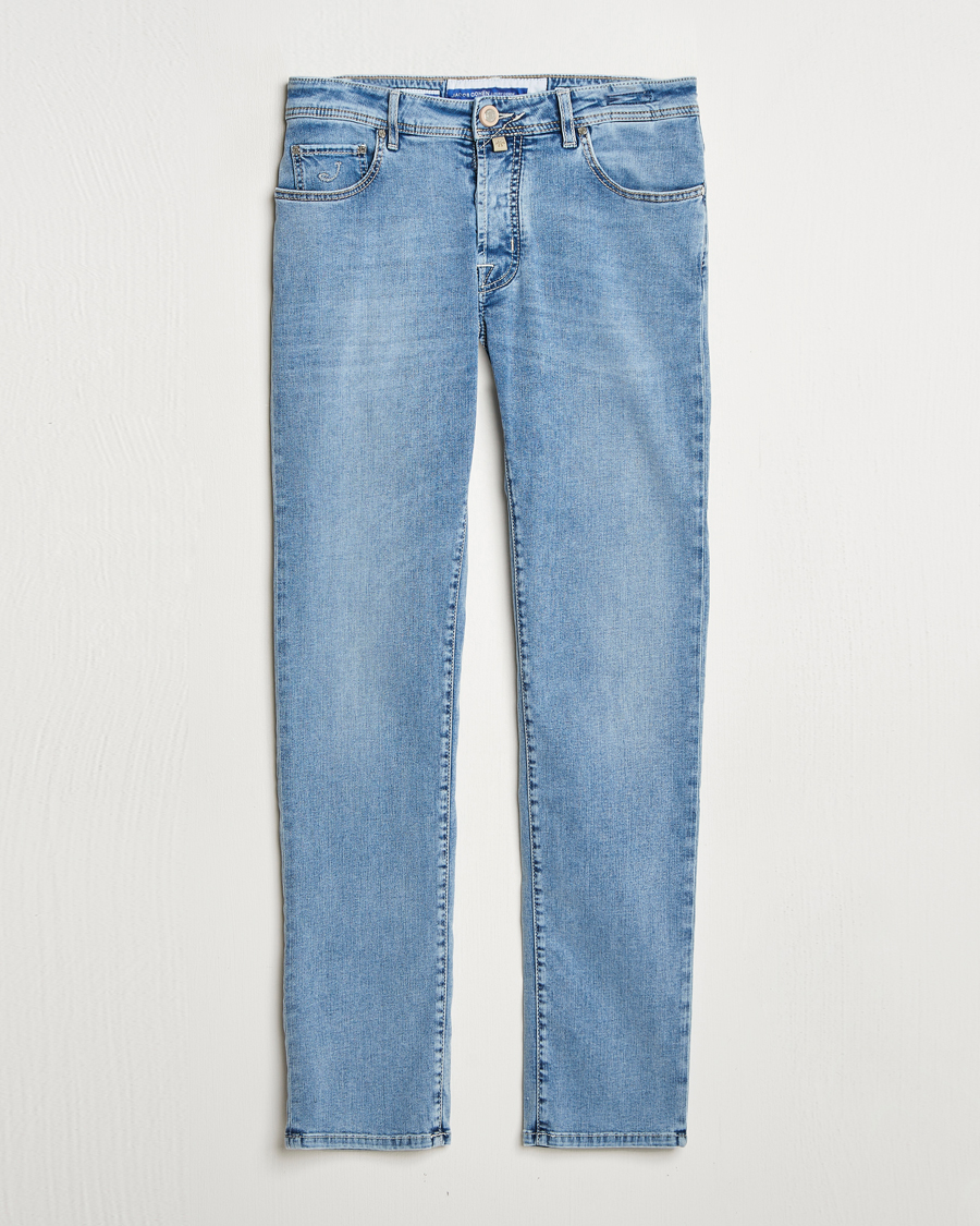 Herren | Jeans | Jacob Cohën | Bard Slim Fit Stretch Jeans Light Vintage Blue