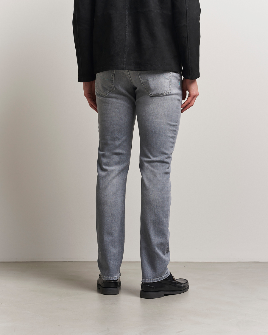 Herren | Jeans | Jacob Cohën | Nick Slim Fit Stretch Jeans Light Grey