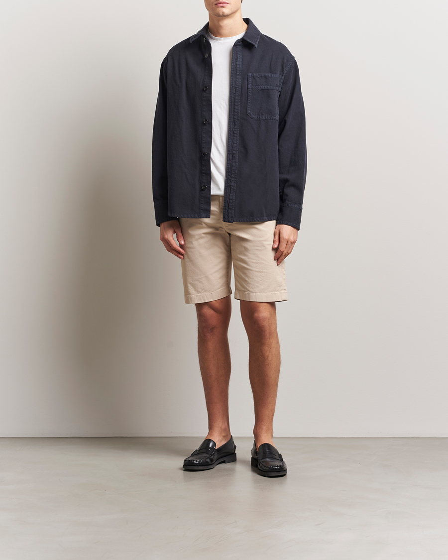 Herren | Shorts | Jacob Cohën | Nicolas Cotton Gabardine Shorts Beige