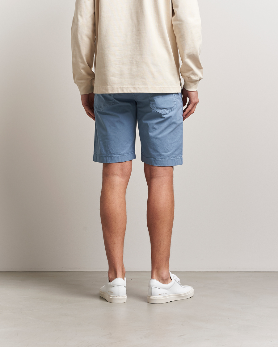 Herren | Shorts | Jacob Cohën | Nicolas Cotton Gabardine Shorts Light Blue