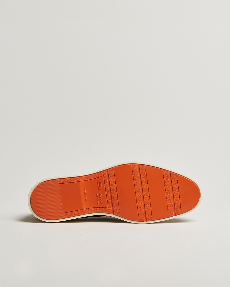 Herren | Santoni Detroit Loafers Black Suede | Santoni | Detroit Loafers Black Suede