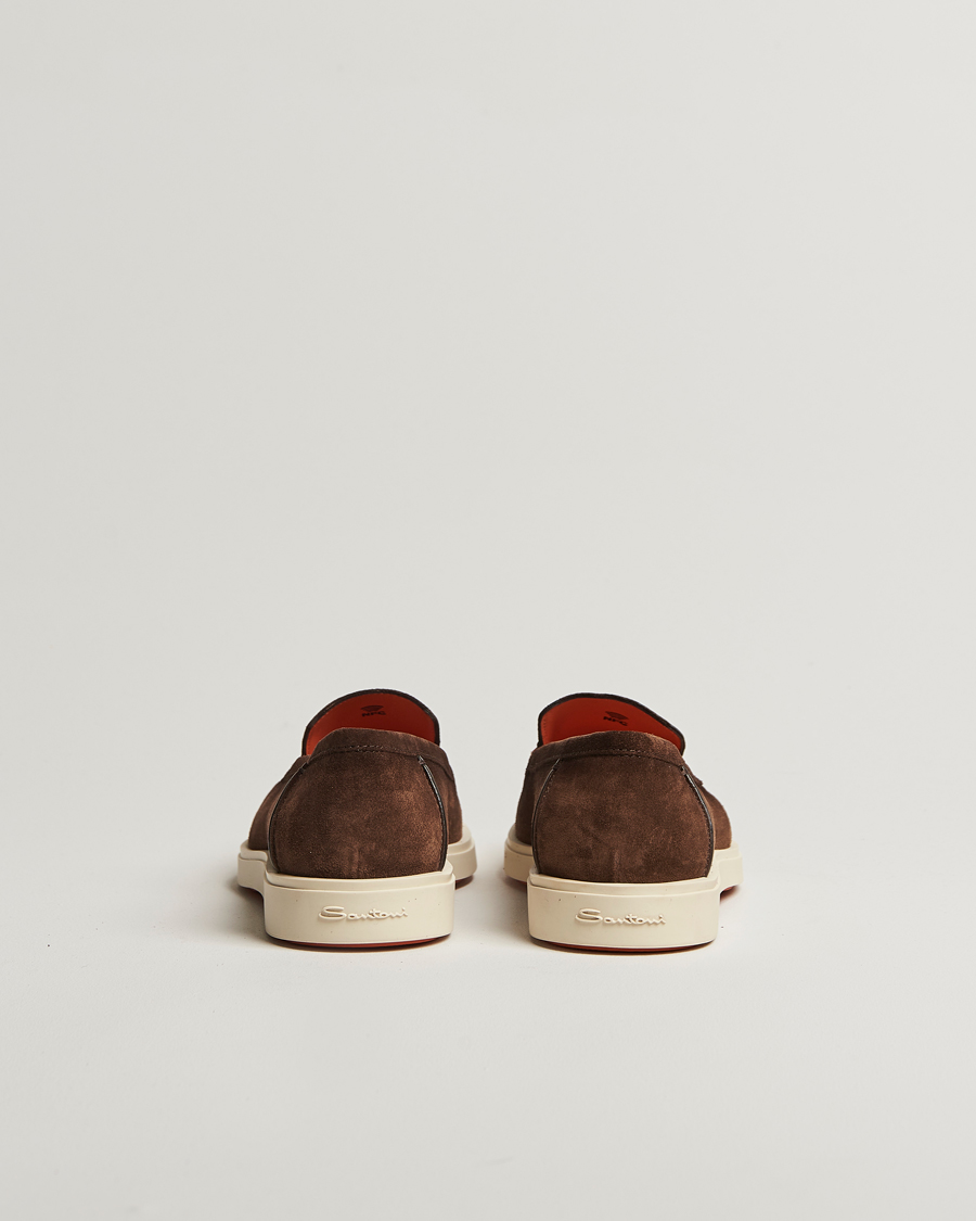 Herren | Santoni Detroit Loafers Brown Suede | Santoni | Detroit Loafers Brown Suede