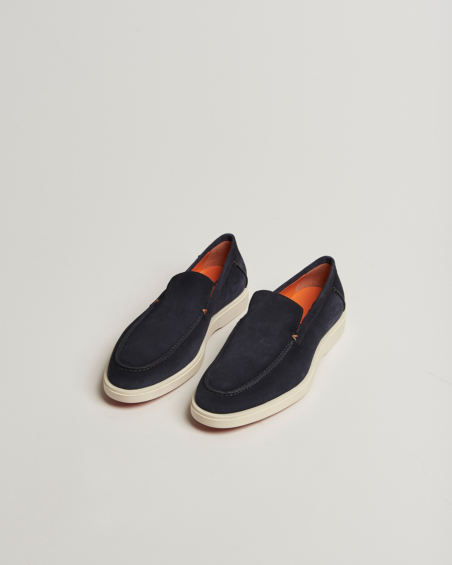 Herren | Loafer | Santoni | Detroit Loafer Navy Suede