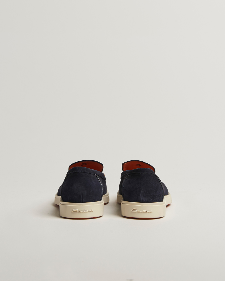 Herren | Loafer | Santoni | Detroit Loafer Navy Suede