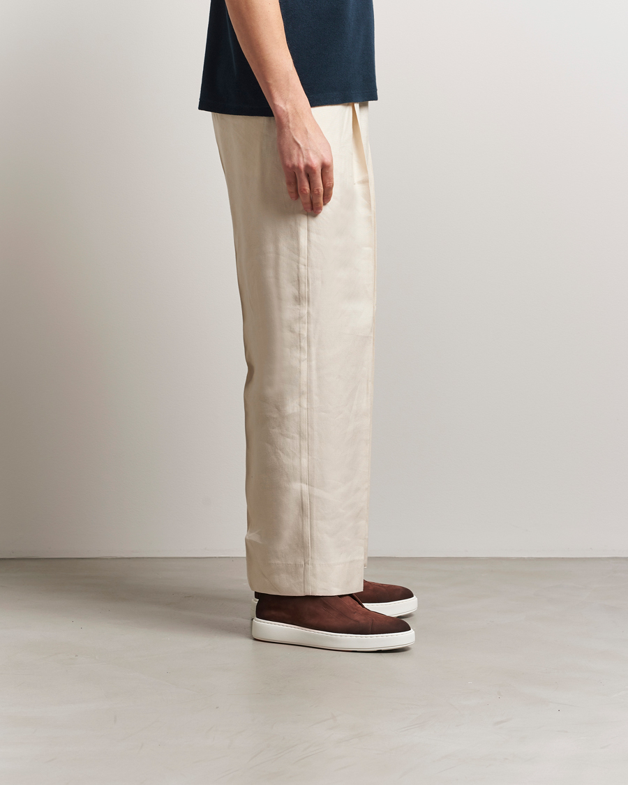 Herren | Santoni Cleanic No Lace Sneakers Brown Nubuck | Santoni | Cleanic No Lace Sneakers Brown Nubuck