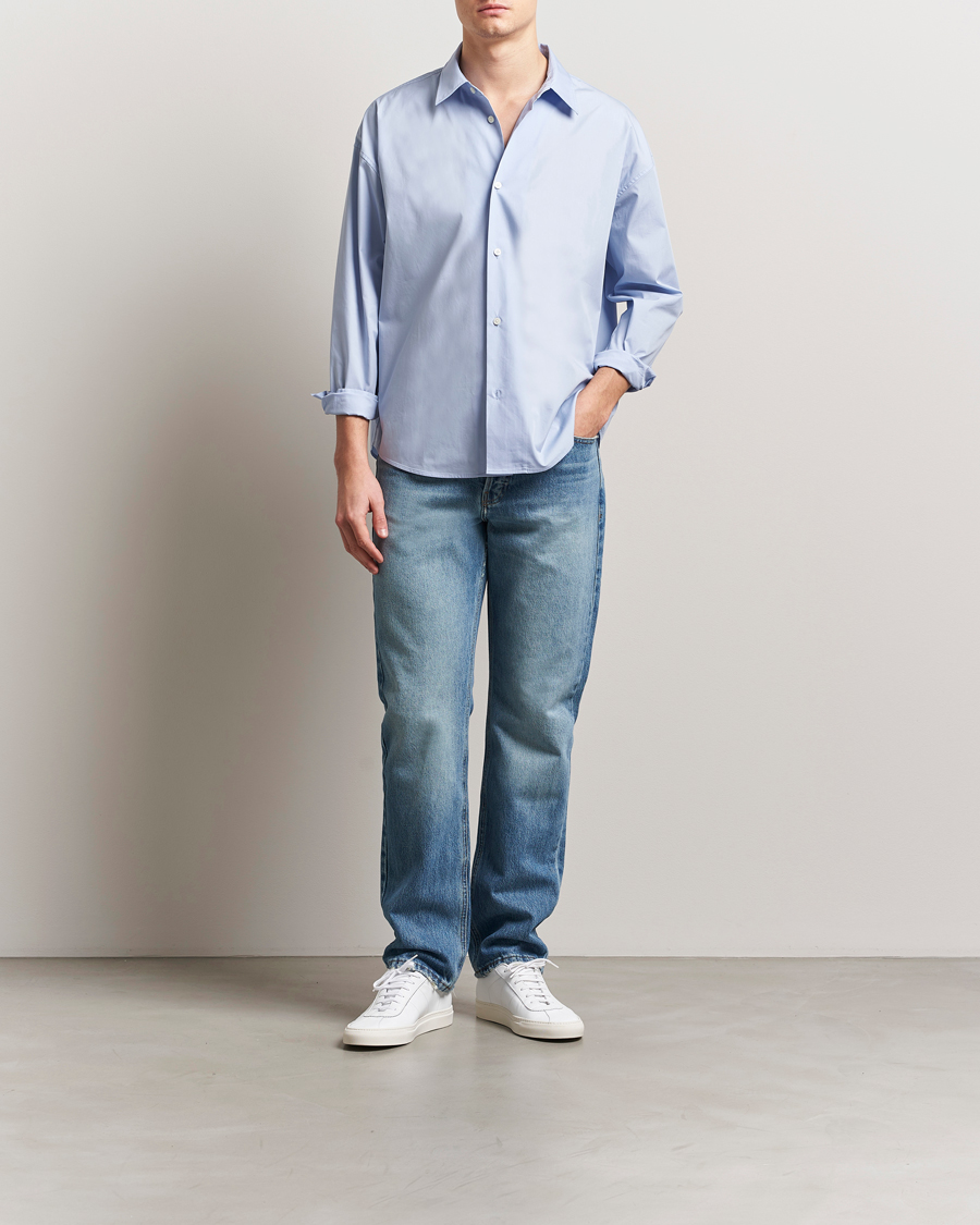 Herren | Hemden | FRAME | Relaxed Cotton Shirt Light Blue