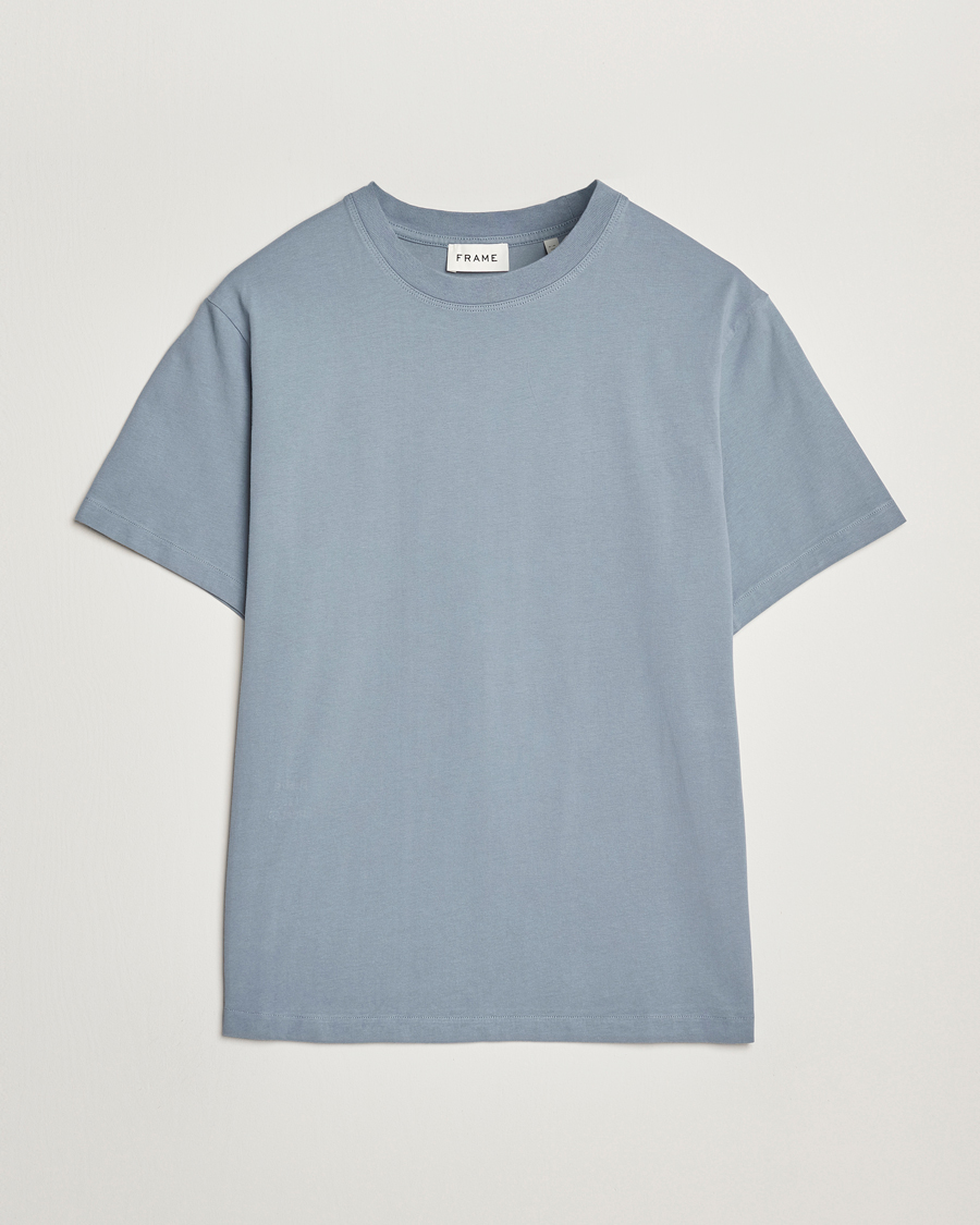 Herren | T-Shirts | FRAME | Logo T-Shirt Smoky Blue