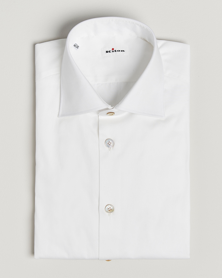 Herren | Hemden | Kiton | Slim Fit Dress Shirt White