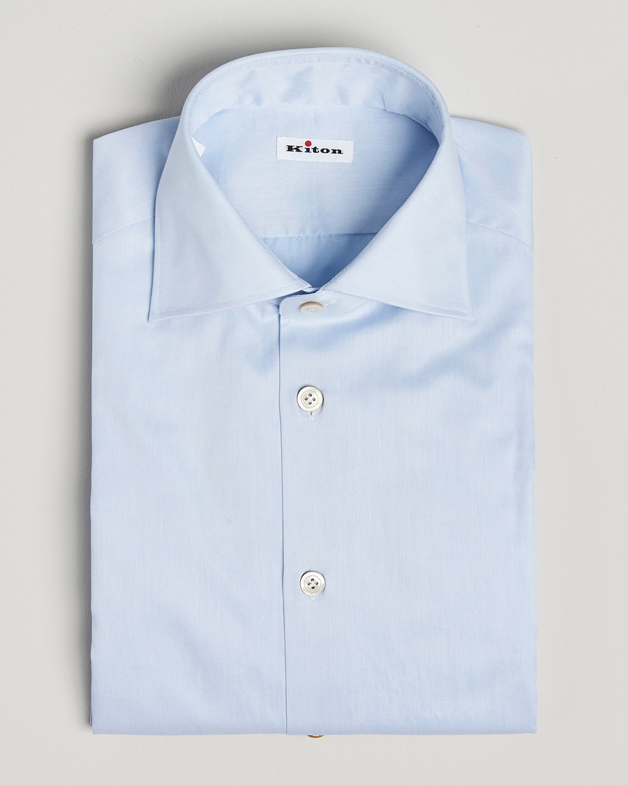 Herren | Hemden | Kiton | Slim Fit Dress Shirt Light Blue
