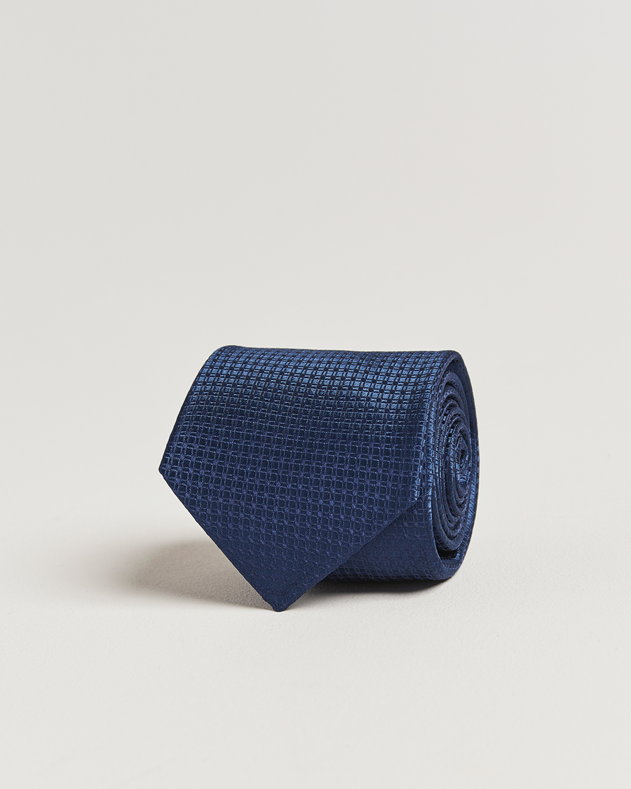 Herren | Kiton Structured Silk Tie Navy | Kiton | Structured Silk Tie Navy