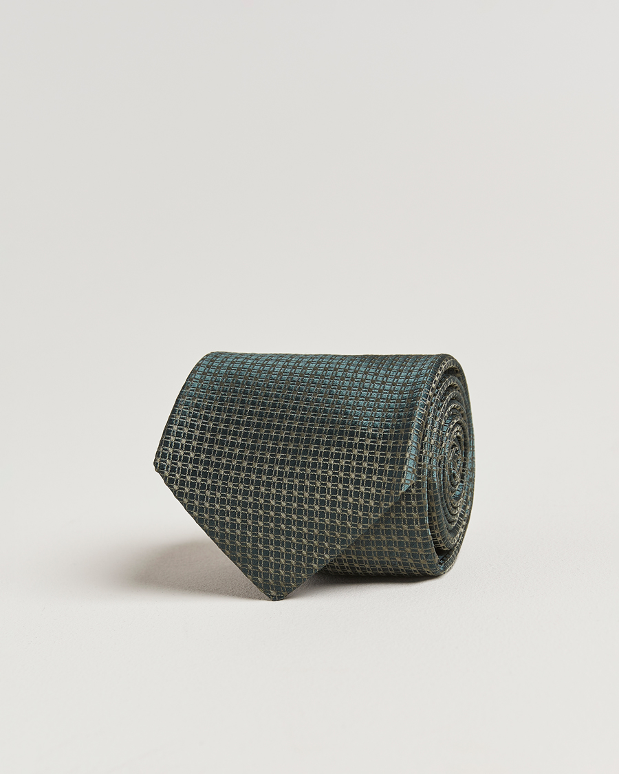 Herren | Kiton Structured Silk Tie Dark Green | Kiton | Structured Silk Tie Dark Green