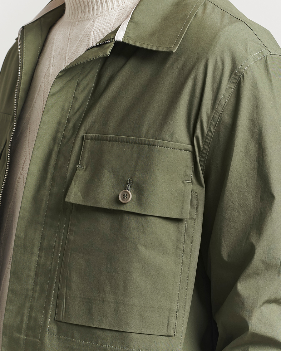 Herren | Jacken | Valstar | Cotton Poplin Shirt Jacket Green