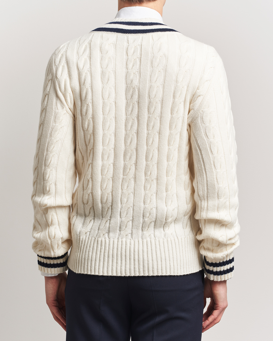 Herren | Pullover | Ralph Lauren Purple Label | Cashmere Crickett Sweater Cream