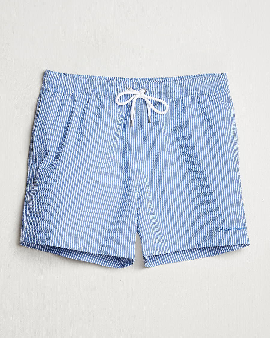 Herren | Badehosen | Ralph Lauren Purple Label | Amalfi Swim Shorts Light Blue