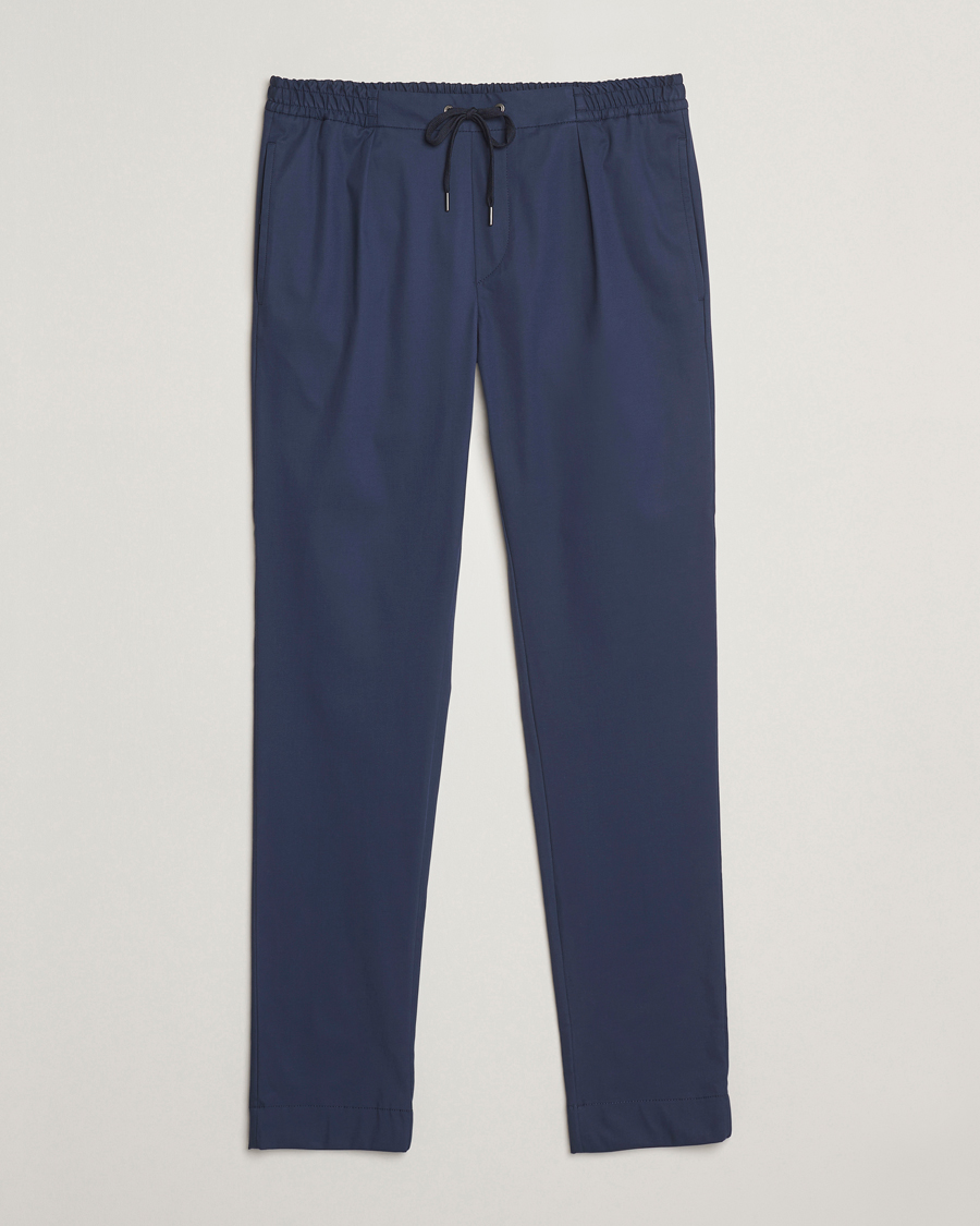Herren | Hosen | Ralph Lauren Purple Label | Soft Cotton Drawstring Pants Navy