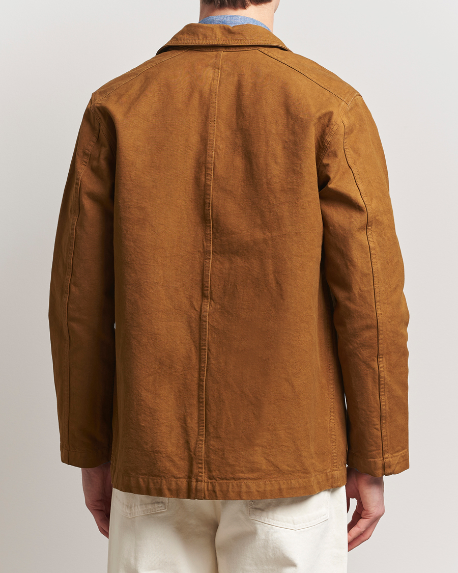 Herren | Jacken | Drake's | Duck Cotton Canvas Shore Jacket Tobacco