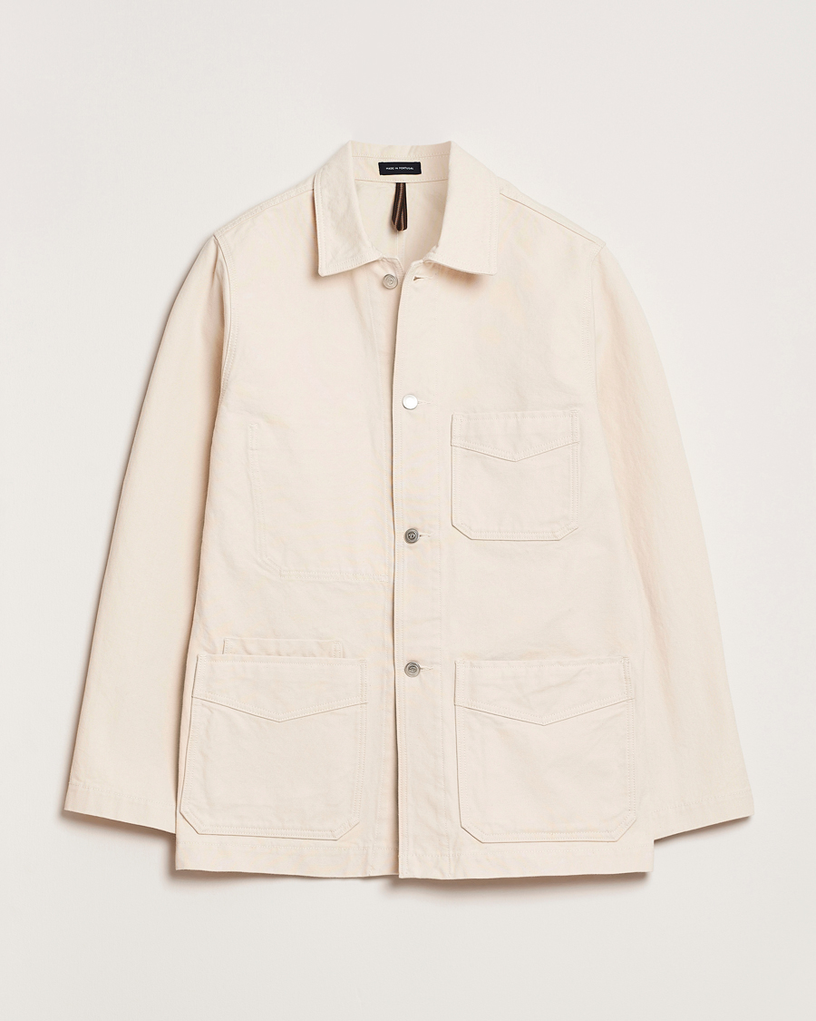 Herren | Jacken | Drake's | Duck Cotton Canvas Shore Jacket Natural