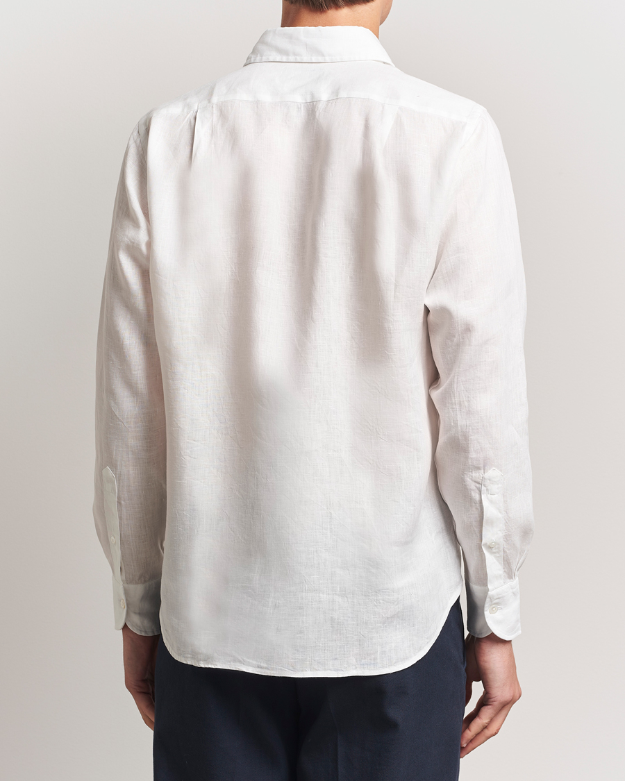 Herren | Hemden | Drake's | Linen Summer Shirt Ecru