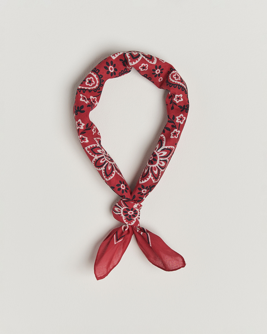 Herren | Drake's Classic Paisley Bandana Red | Drake's | Classic Paisley Bandana Red