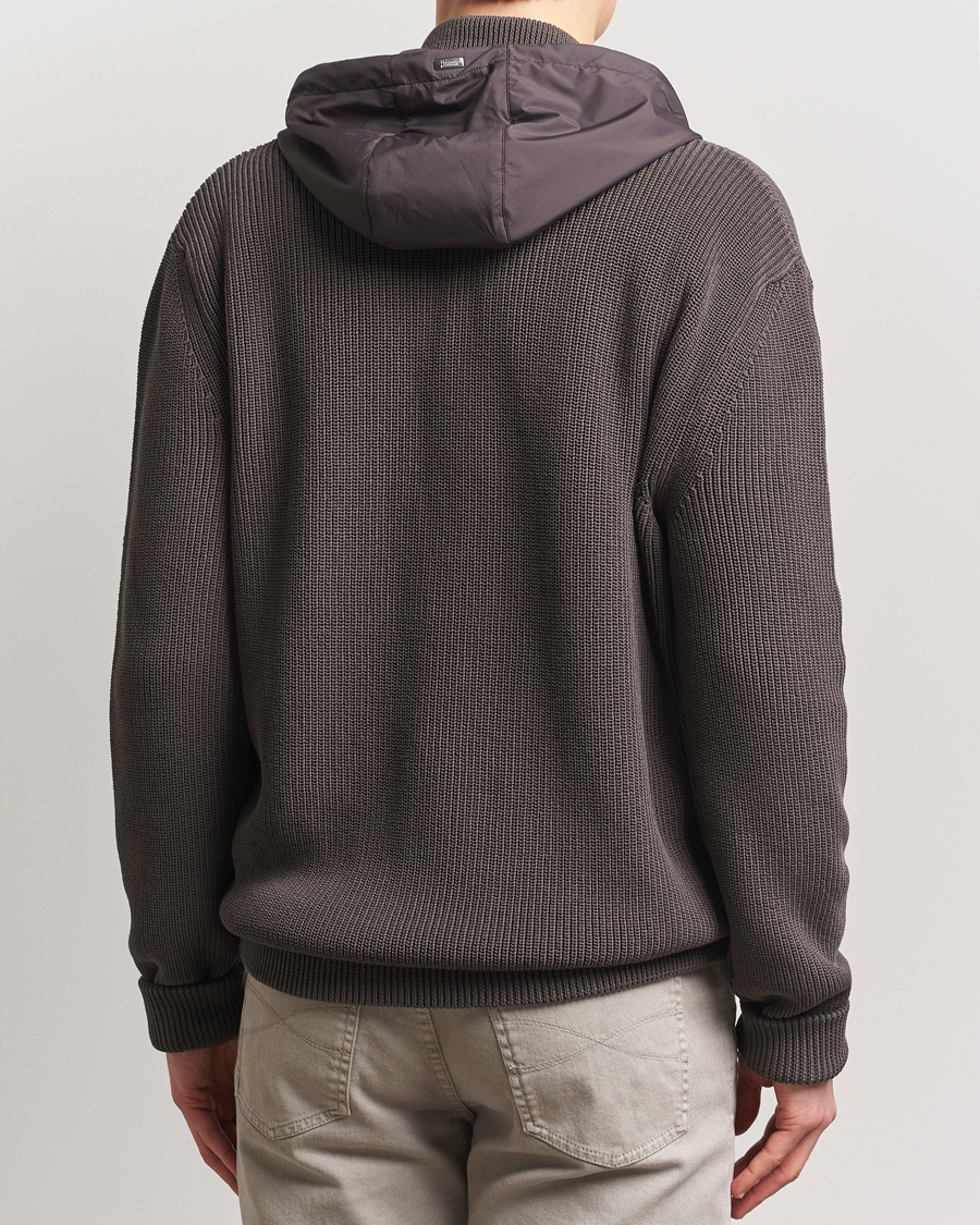 Herren | Jacken | Herno | Cotton Knit Hybrid Jacket Brown