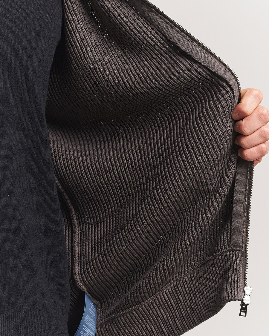 Herren | Jacken | Herno | Cotton Knit Hybrid Jacket Brown