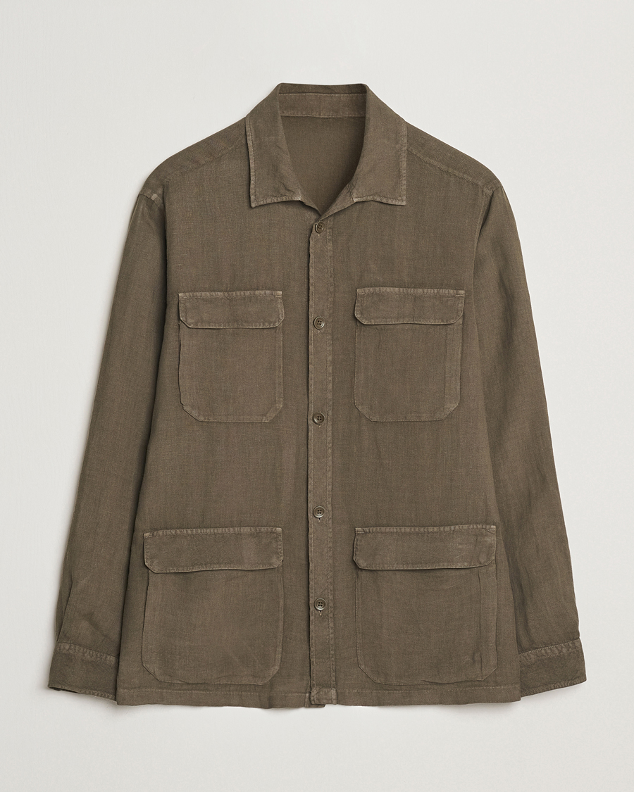 Herren | Jacken | Herno | Linen Safari Jacket Military