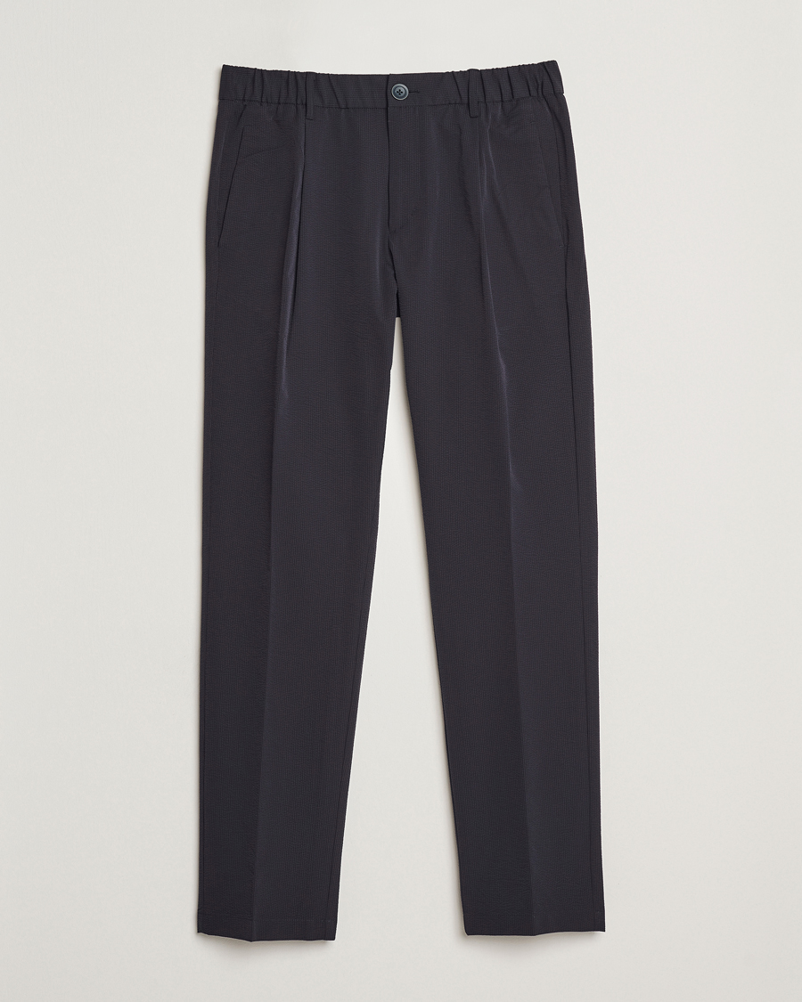 Herren | Hosen | Herno | Seersucker Drawstring Pants Navy