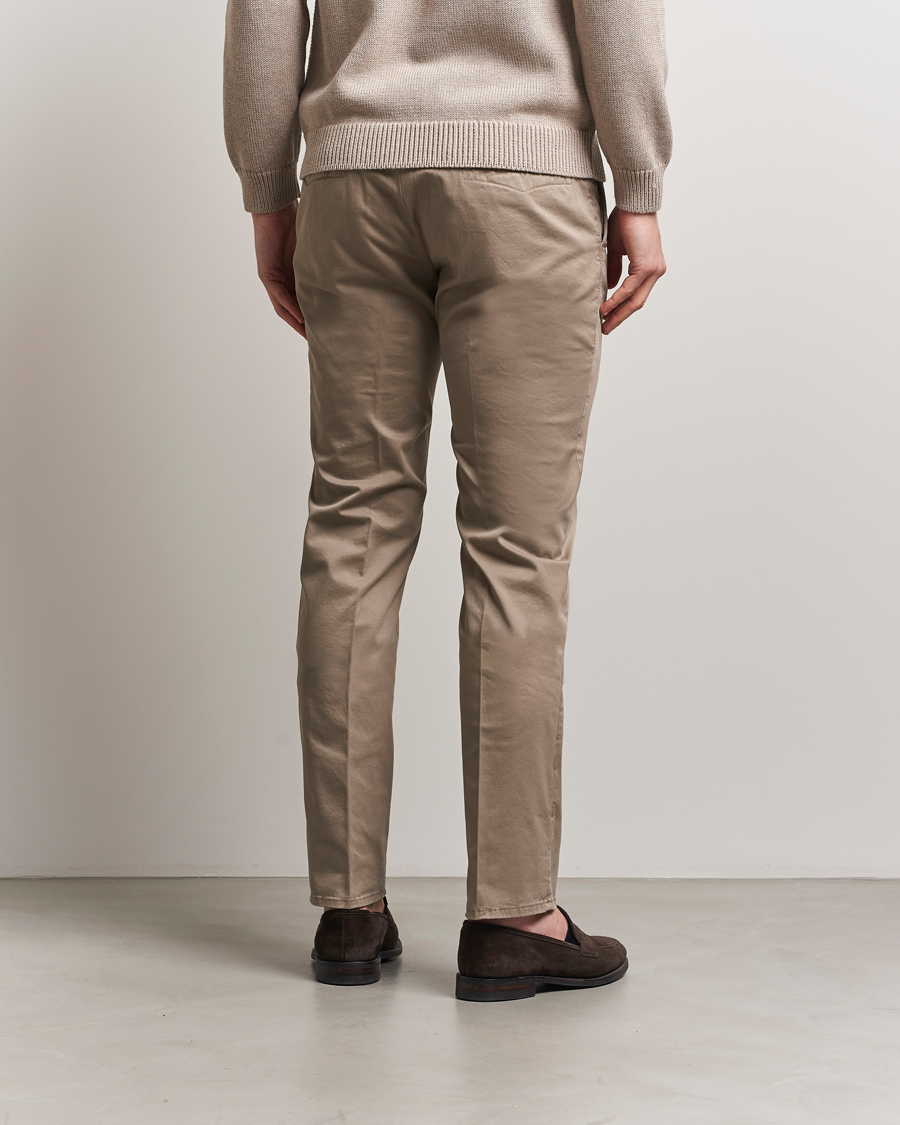 Herren | Hosen | Incotex | Slim Fit Garment Dyed Slacks Brown