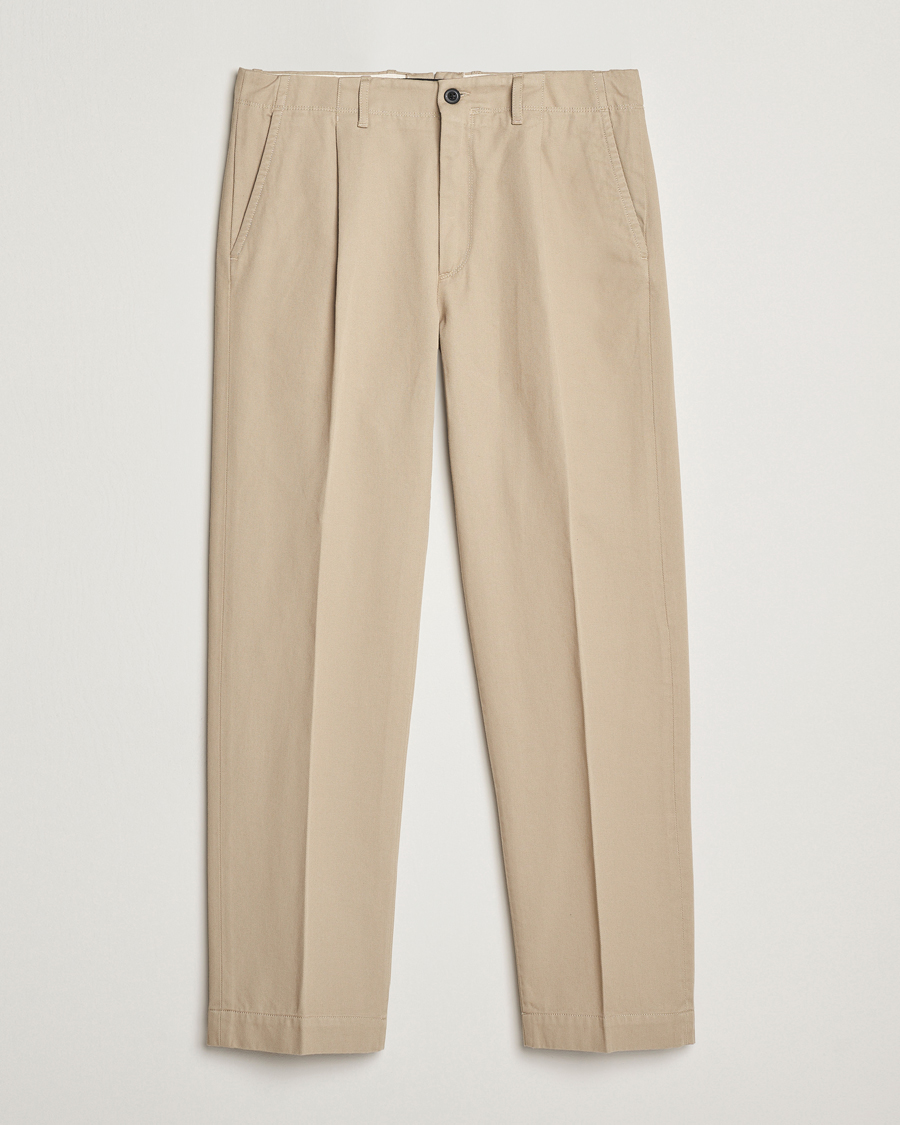 Herren | Hosen | Incotex | Regular Fit Uniform Cotton Slacks Beige