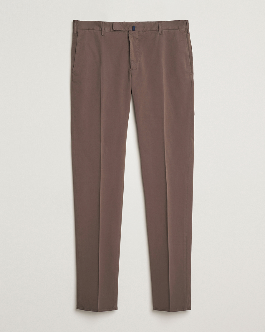 Herren | Hosen | Incotex | Slim Fit Comfort Chinos Brown