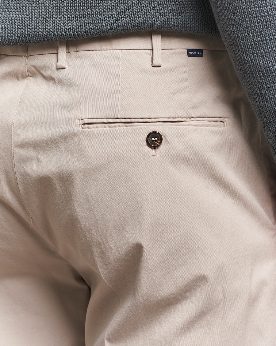 Herren | Hosen | Incotex | Regular Fit Comfort Chinos Light Beige