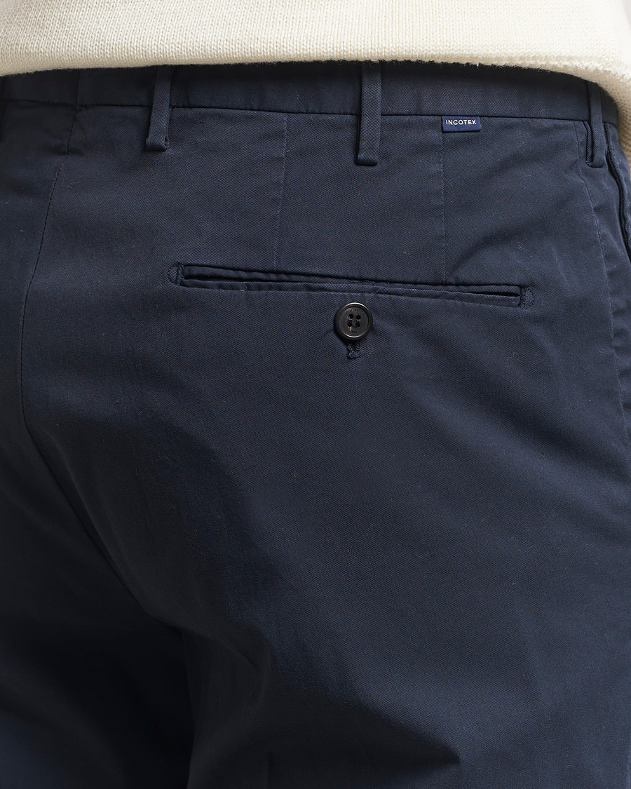 Herren | Hosen | Incotex | Regular Fit Comfort Chinos Navy