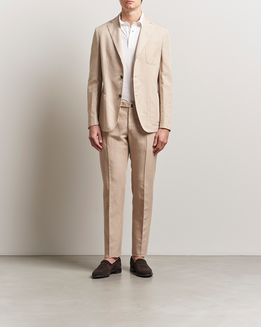 Herren | Hosen | Incotex | Slim Fit Chinolino Trousers Beige