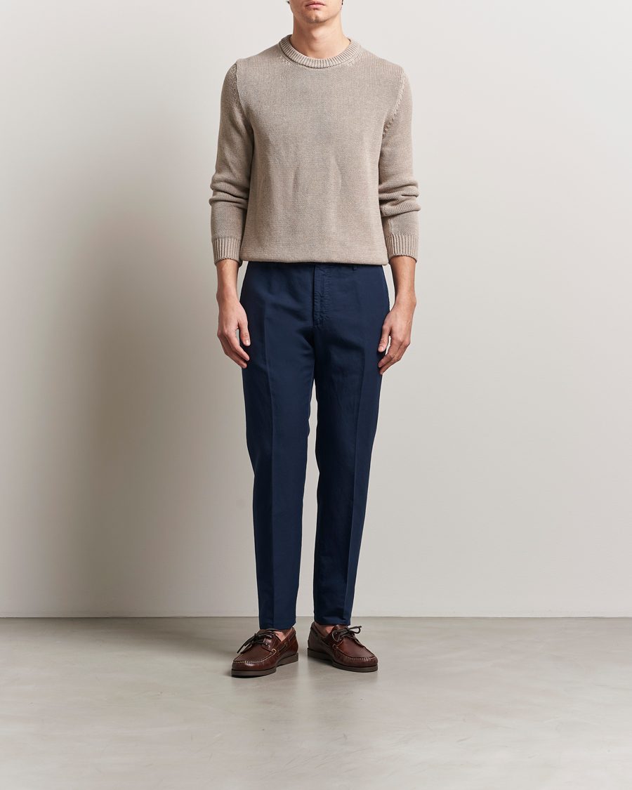 Herren | Hosen | Incotex | Slim Fit Chinolino Trousers Navy