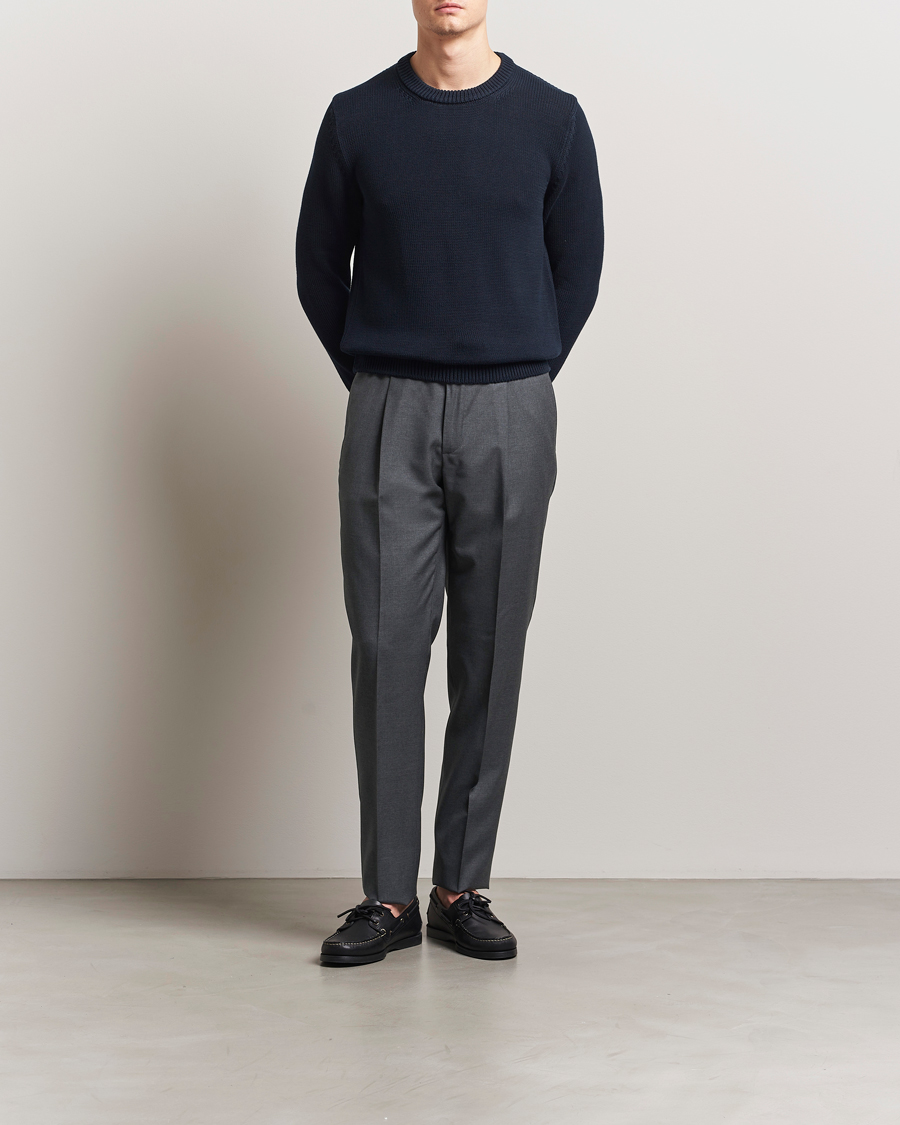 Herren | Hosen | Incotex | Drawstring Super 100s Wool Pants Medium Grey