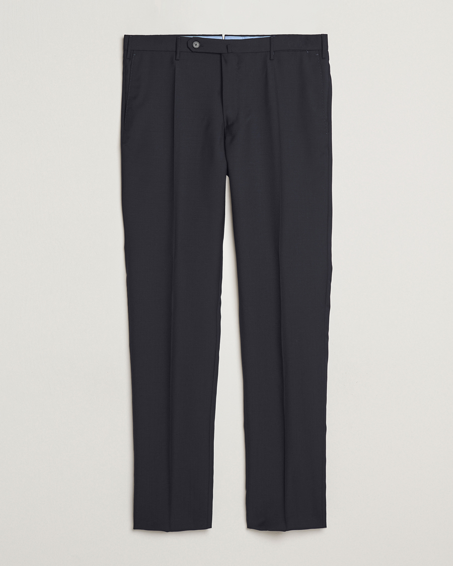 Herren | Hosen | Incotex | Slim Fit Super 100s Wool Trousers Navy