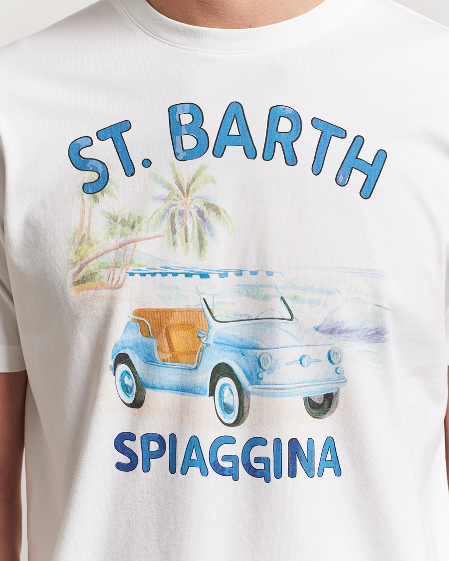Herren | T-Shirts | MC2 Saint Barth | Printed Cotton T-Shirt Spiaggina
