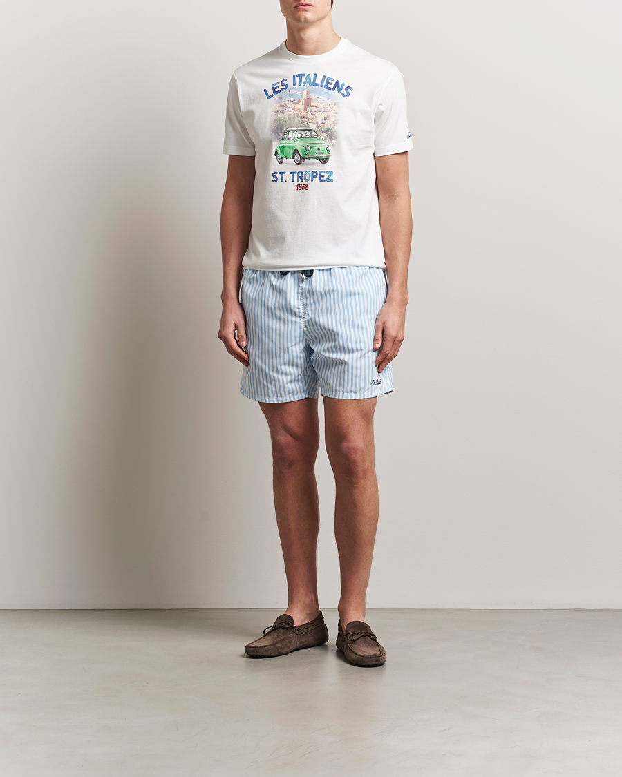 Herren | T-Shirts | MC2 Saint Barth | Printed Cotton T-Shirt Italiennes