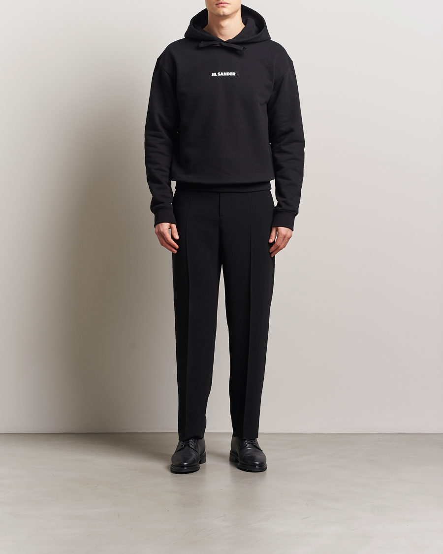 Herren | Pullover | Jil Sander | Terry Logo Hoodie Black