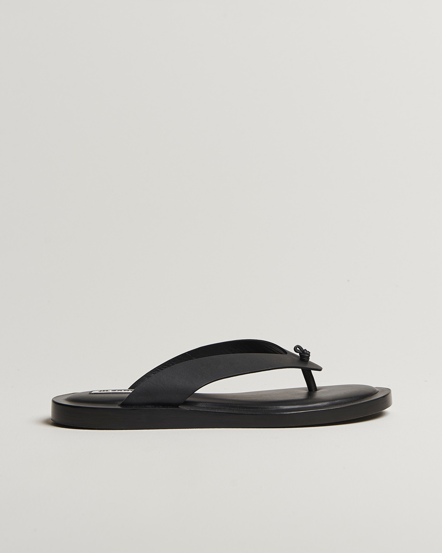 Herren | Jil Sander Leather Sandals Black | Jil Sander | Leather Sandals Black