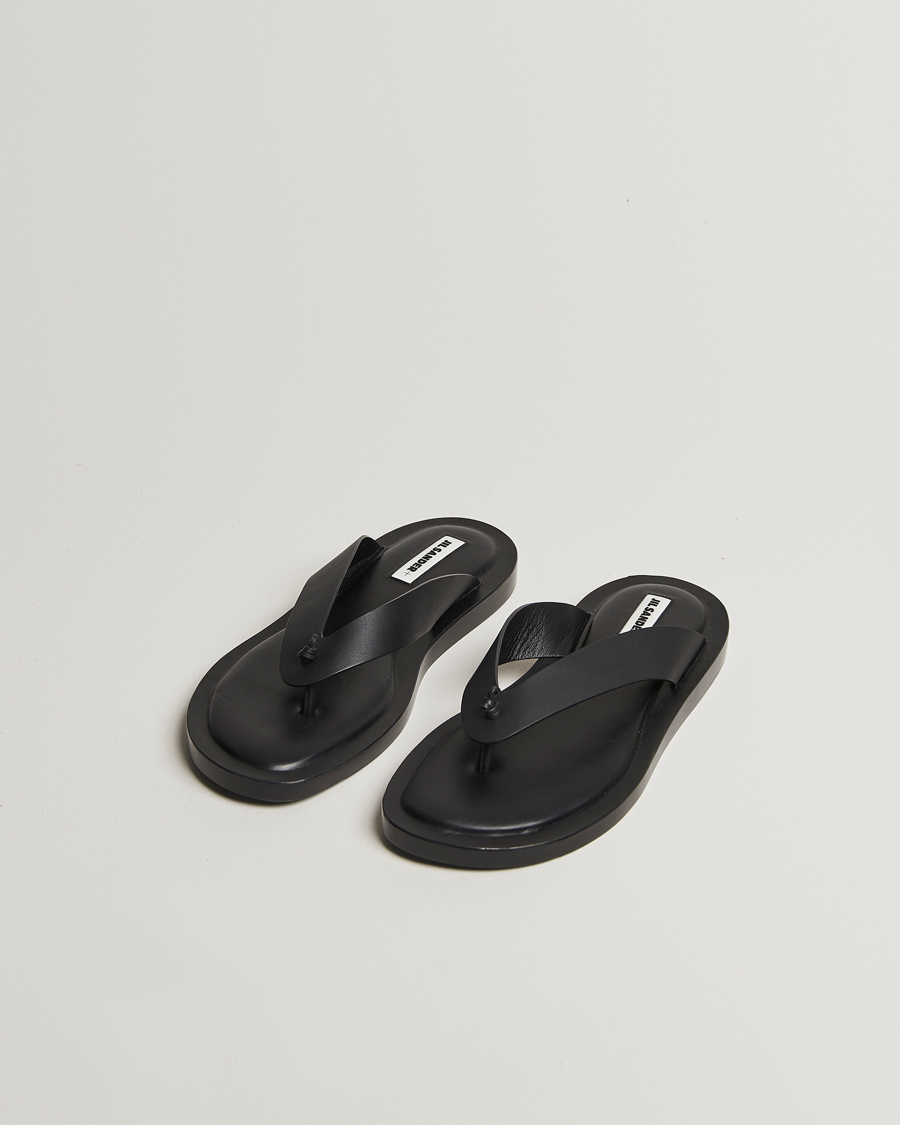 Herren | Jil Sander Leather Sandals Black | Jil Sander | Leather Sandals Black