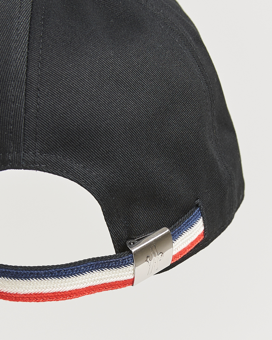 Herren | Moncler Tonal Logo Cap Black | Moncler | Tonal Logo Cap Black