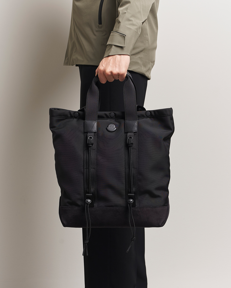 Herren | Moncler Tech Small Tote Bag Black | Moncler | Tech Small Tote Bag Black